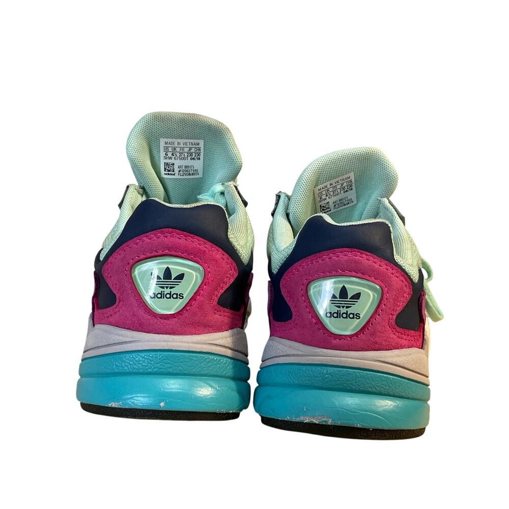 Adidas Falcon Women's Multicolor Low Top Lace Up Running Sneakers Shoes Size 6 - Picture 3 of 6